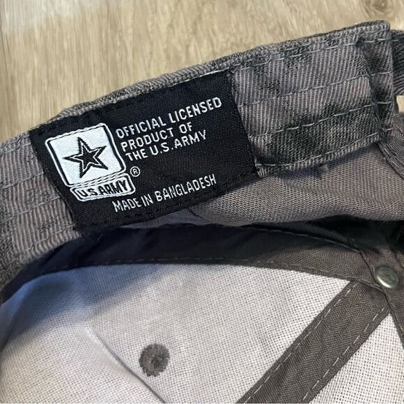 US Army Grey Tie Dye Baseball Hat - Picture 12 of 12